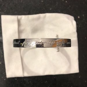 Kate Spade Silver motivational bangle!!